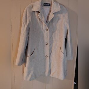 Harman Kay Wool Blend Vintage Light Tan Size 14 Coat